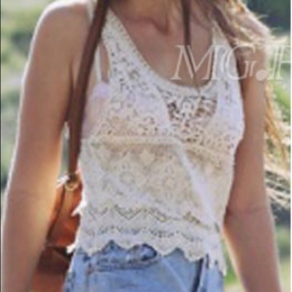 Tank top,lace,crop top